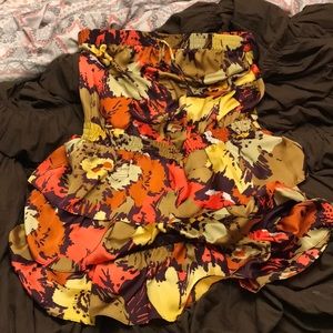 Limited floral tube-top dress